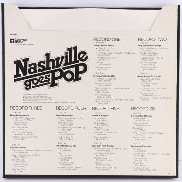 Nashville Goes Pop 1977 6x LP Record Box Set Columbia Musical Treasury 6P 6580 - Picture 3 of 16